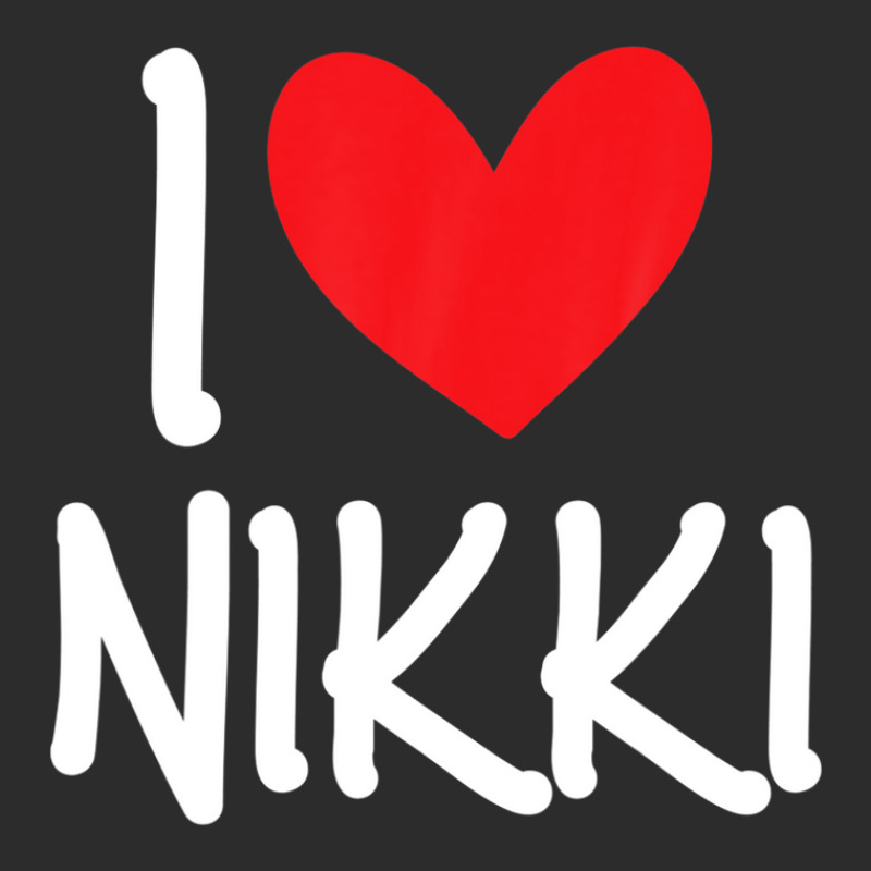 I Love Nikki Name Personalized Girl Woman Bff Friend Heart Exclusive T-shirt | Artistshot