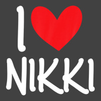 I Love Nikki Name Personalized Girl Woman Bff Friend Heart Vintage T-shirt | Artistshot