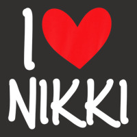 I Love Nikki Name Personalized Girl Woman Bff Friend Heart Champion Hoodie | Artistshot