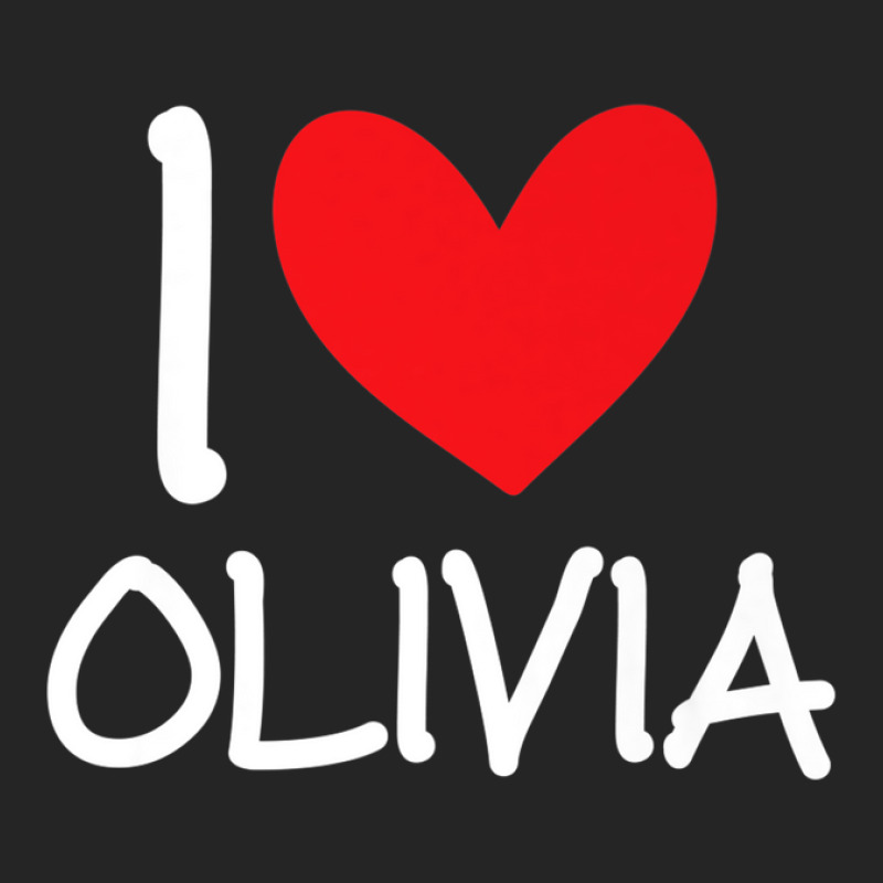 I Love Olivia Name Personalized Girl Woman Bff Friend Heart Unisex Hoodie | Artistshot