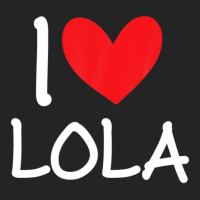 I Love Lola Name Personalized Girl Woman Bff Friend Heart 3/4 Sleeve Shirt | Artistshot