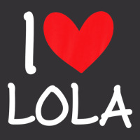 I Love Lola Name Personalized Girl Woman Bff Friend Heart Vintage Hoodie And Short Set | Artistshot