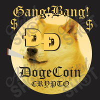 Dogecoin Crypto Gang! Bang! T-shirt | Artistshot