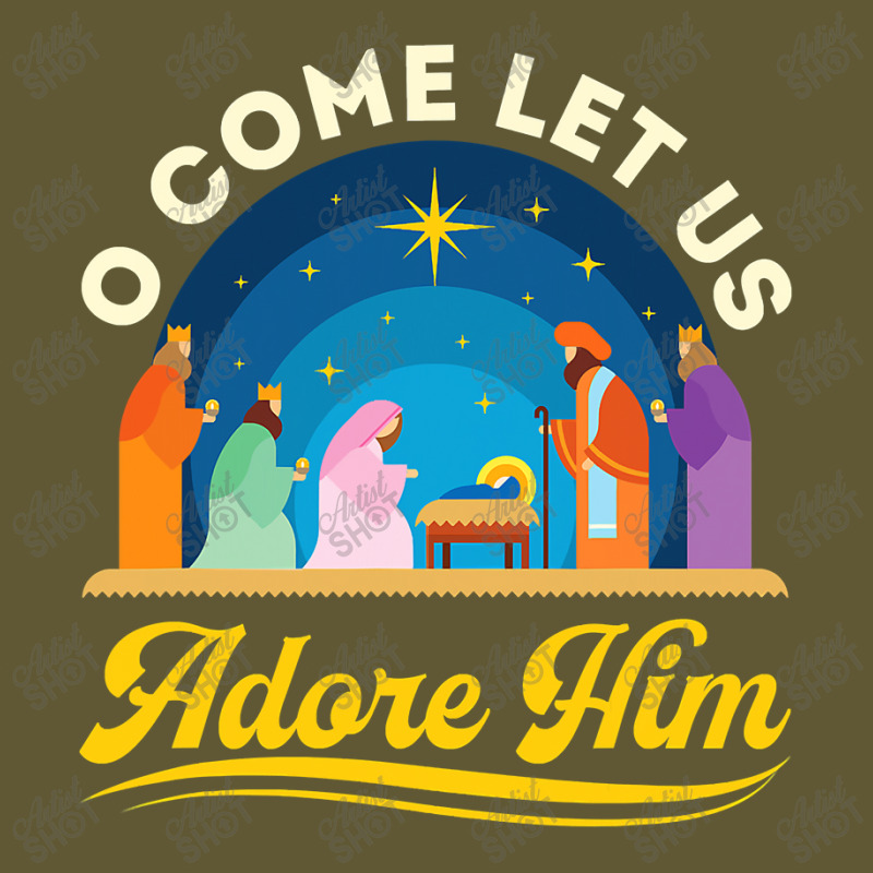 O Come Let Us Adore Him Christmas Nativity Jesus Christian Vintage Short by thuhuong | Artistshot