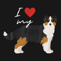 I Love My Black & Tan Australian Shepherd Dog Lover Flannel Shirt | Artistshot