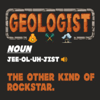 Geologist Definition Shirt Funny Geoscience Rock Hunting Ladies Fitted T-shirt | Artistshot