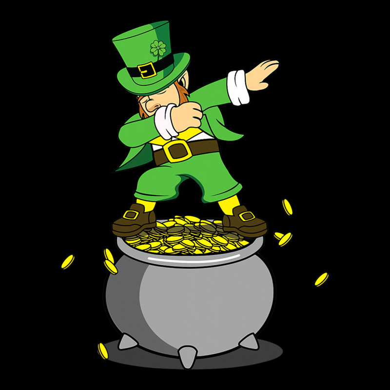 Gold Pot Dabbing Leprechaun  St Patricks Day Boys Men Kids Cap by Bradley | Artistshot