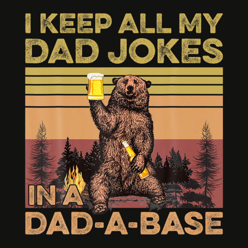 Fathers Day Dad Bod I Keep All My Dad Jokes In A Dad-a-base Scorecard Crop Tee by areiasmernelz | Artistshot