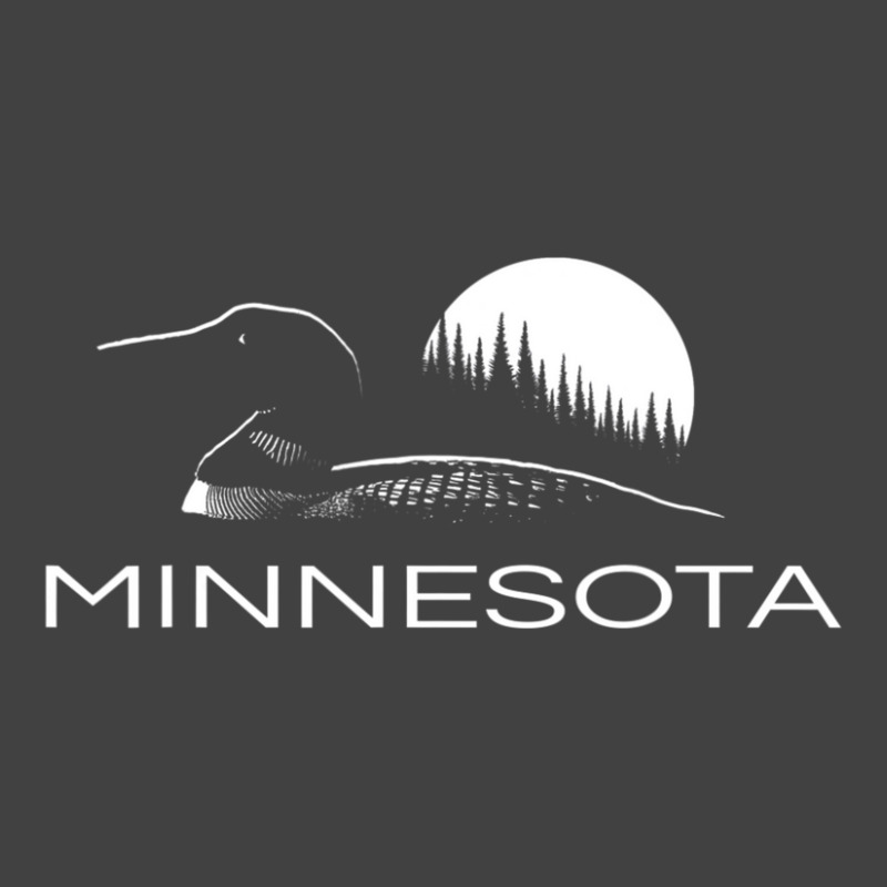 Limited Edition Minnesota Loon And Trees In Moonlight Vintage T-shirt | Artistshot