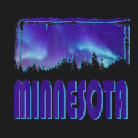 Trending Minnesota Northern Lights Aurora Borealis Night Stars Classic T-shirt | Artistshot