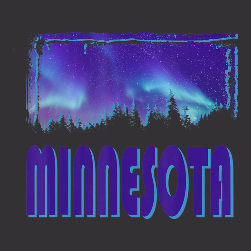 Trending Minnesota Northern Lights Aurora Borealis Night Stars Vintage Hoodie | Artistshot