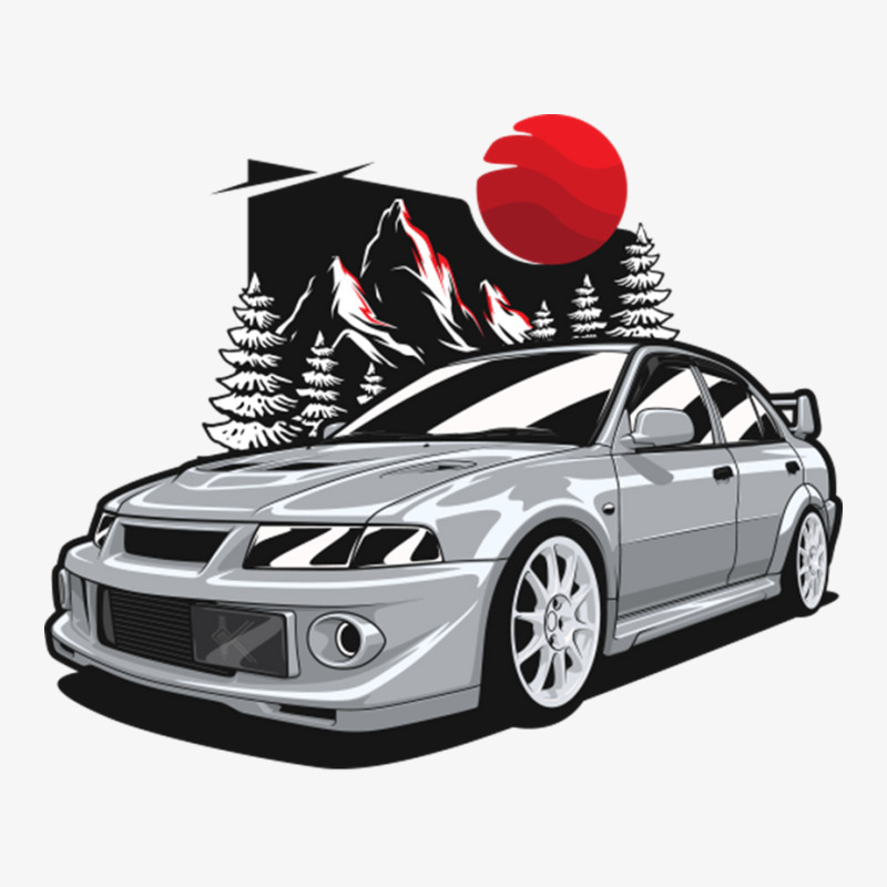 Silver Evo Vi Tommi Makinen Rally Car Ladies Fitted T-Shirt by apolitery | Artistshot