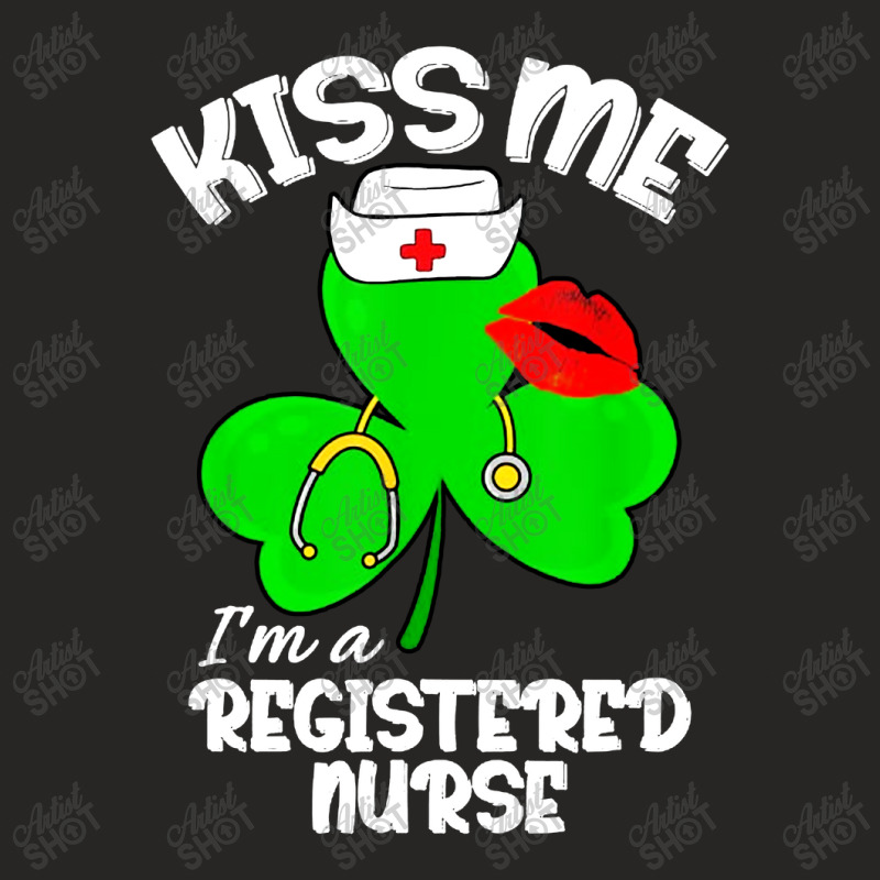 Funny Shamrock Im A Registered Nurse St Patricks Day Lucky Ladies Fitted T-shirt | Artistshot