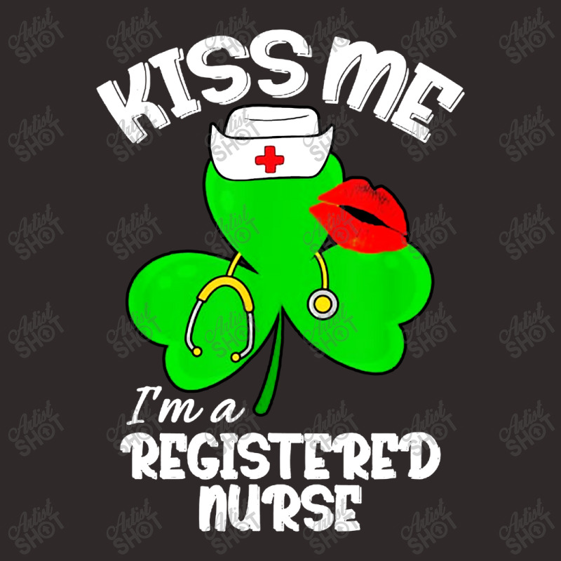 Funny Shamrock Im A Registered Nurse St Patricks Day Lucky Racerback Tank | Artistshot