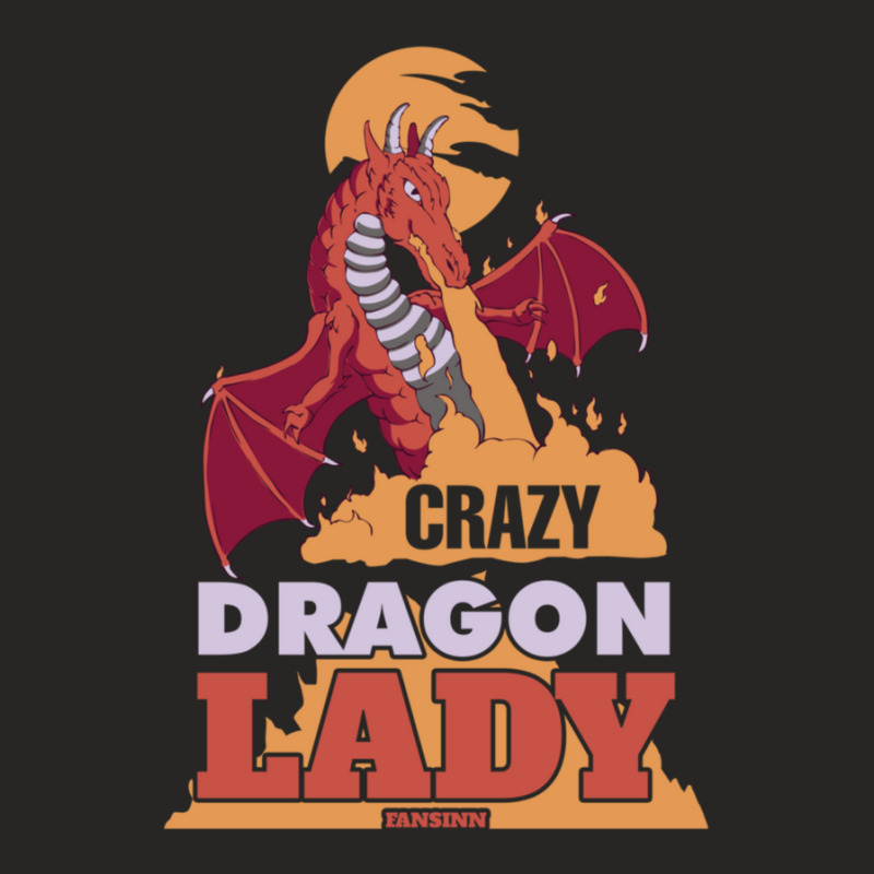 Crazy Dragon Lady 41 Ladies Fitted T-Shirt by SparkleTzeremes | Artistshot