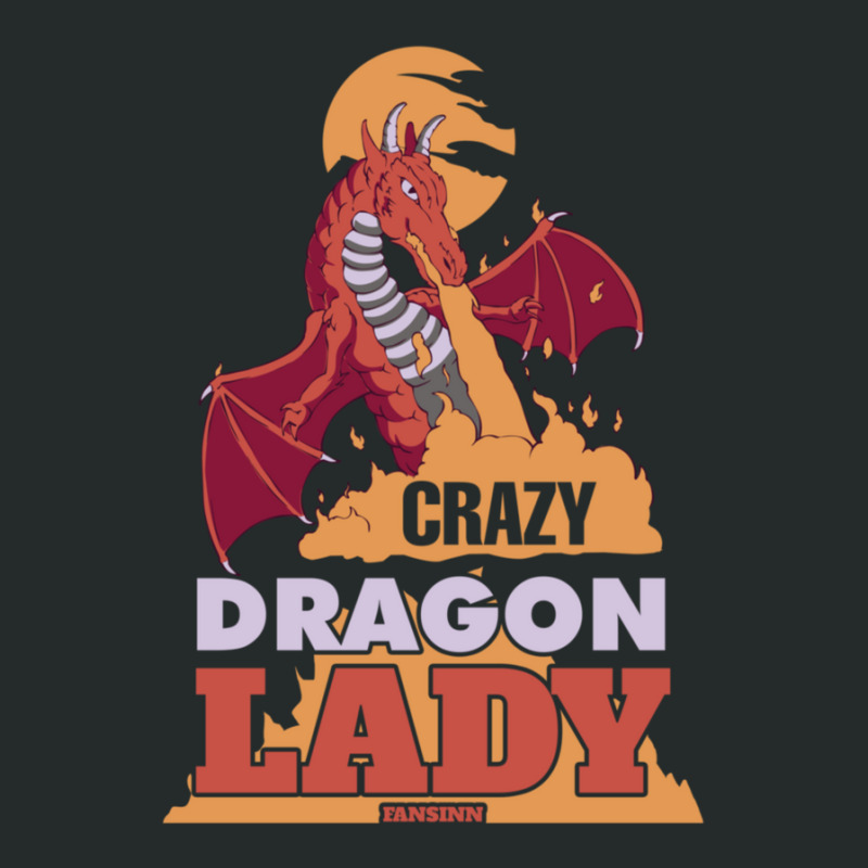 Crazy Dragon Lady 41 Women's Triblend Scoop T-shirt by SparkleTzeremes | Artistshot