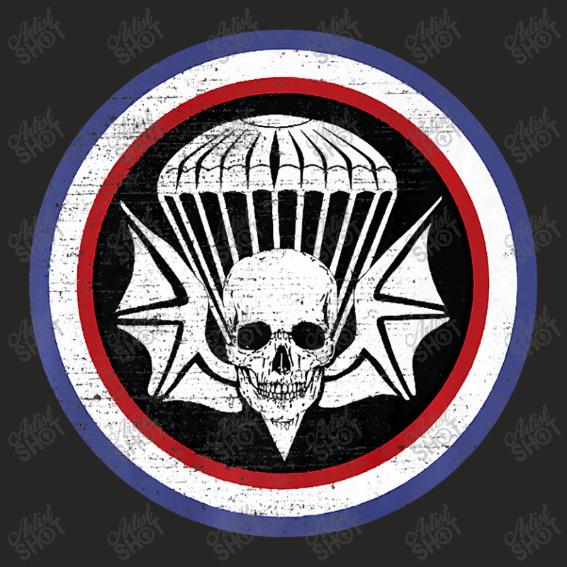 Parachute Skull Bat Infantry Airborne Regiment Patch Premium Ladies Fitted T-Shirt by thuhuong | Artistshot