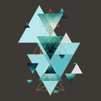 Geometric Triangle Compilation In Teal Bucket Hat | Artistshot