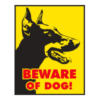 Beware Of Dog Warning Signs Jack Russell Terrier Poster 80s V-neck Tee | Artistshot