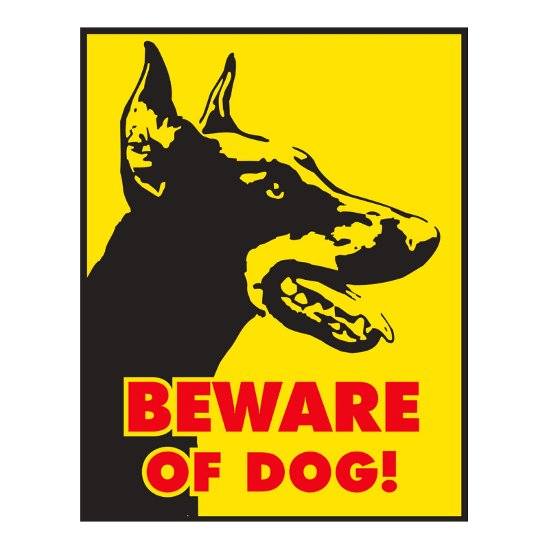 Beware Of Dog Warning Signs Jack Russell Terrier Poster 80s V-Neck Tee by bebbahctinb | Artistshot