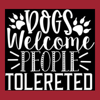 Dogs Welcome People Tolereted Poster Hipster Long Sleeve Shirts | Artistshot