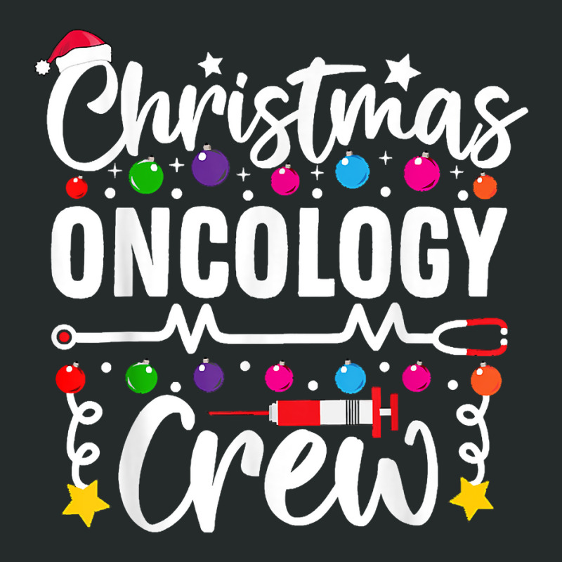 Christmas Oncology Crew Oncology Nurse Pediatric T Shirt Women's Triblend Scoop T-shirt by dennh | Artistshot