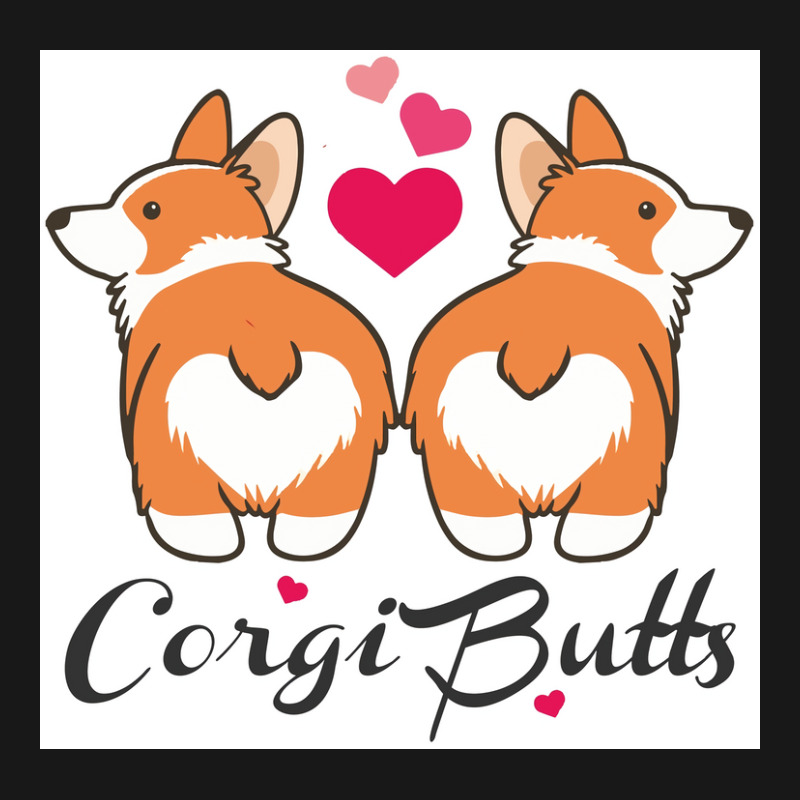 Corgi Butts Funny Dog Poster Funny Flannel Shirt | Artistshot