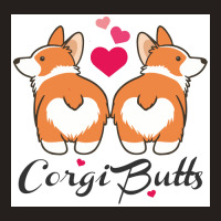 Corgi Butts Funny Dog Poster Funny Tank Top | Artistshot