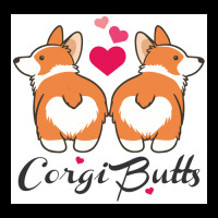 Corgi Butts Funny Dog Poster Funny Lightweight Hoodie | Artistshot