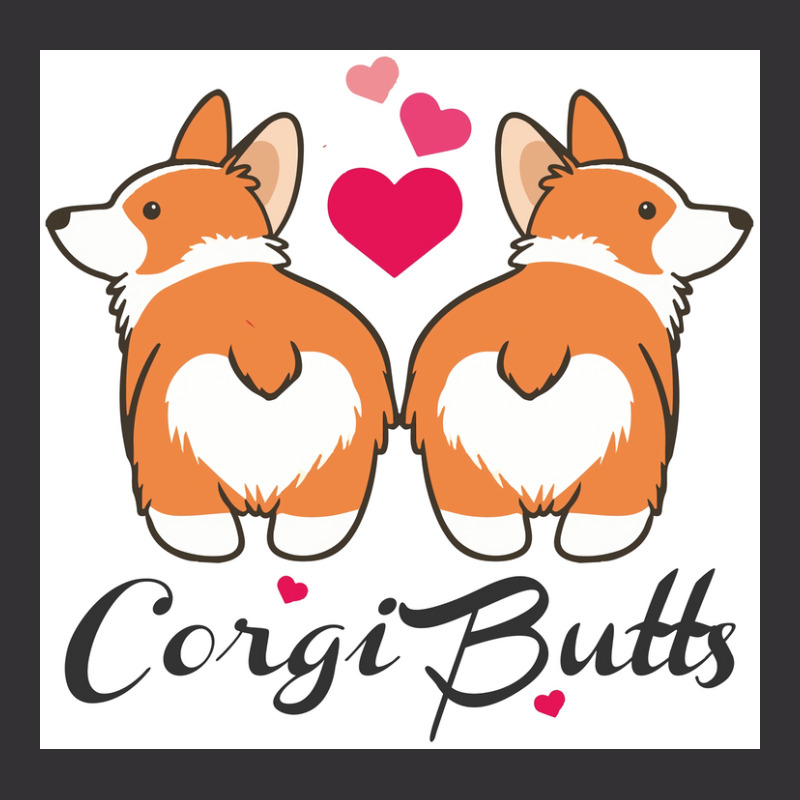 Corgi Butts Funny Dog Poster Funny Vintage Hoodie And Short Set | Artistshot