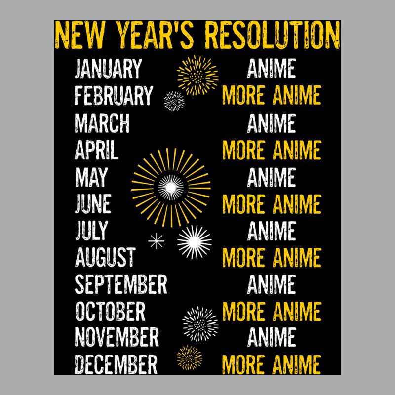 Funny Kawaii Anime Animation Love New Years Resolution 2022 Poster Gir T-shirt | Artistshot