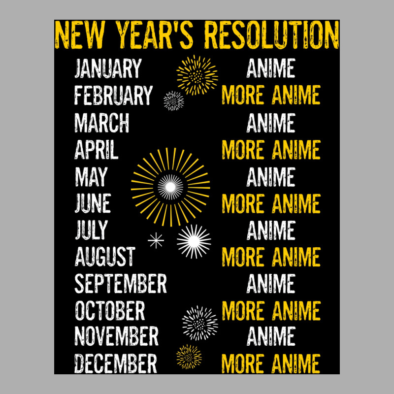 Funny Kawaii Anime Animation Love New Years Resolution 2022 Poster Gir Exclusive T-shirt | Artistshot