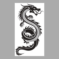 Chinese Dragon Black And White Poster Love T-shirt | Artistshot