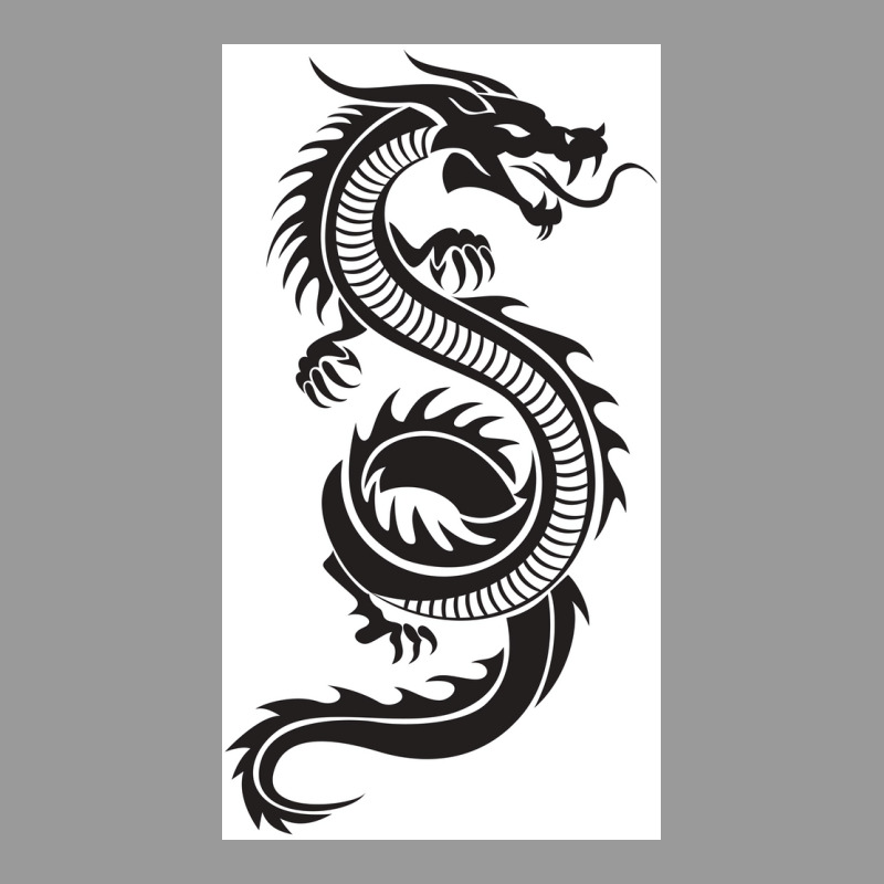 Chinese Dragon Black And White Poster Love Graphic T-shirt | Artistshot