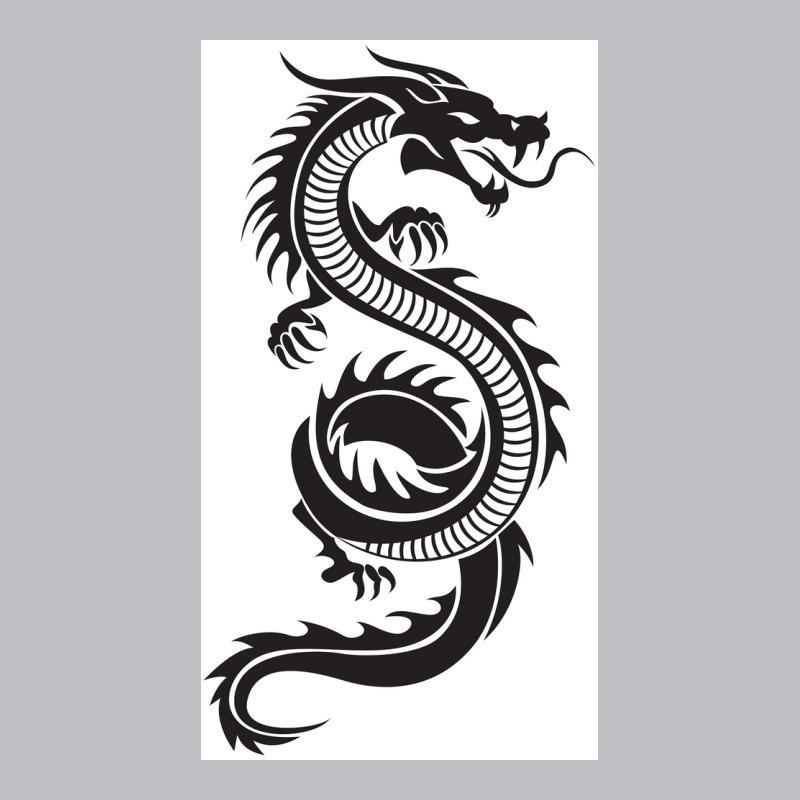 Chinese Dragon Black And White Poster Love Pocket T-shirt | Artistshot