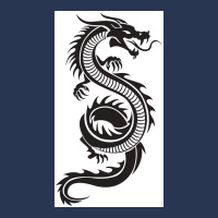 Chinese Dragon Black And White Poster Love Men Denim Jacket | Artistshot