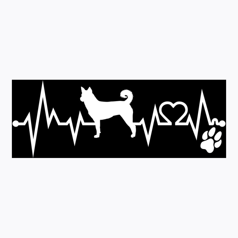 Canaan Dog Dog Heartbeat Ekg I Love My Canaan Dog Dog Lovers Nurse Dog T-shirt | Artistshot