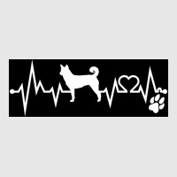 Canaan Dog Dog Heartbeat Ekg I Love My Canaan Dog Dog Lovers Nurse Dog Hoodie & Jogger Set | Artistshot