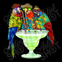 Parrots Drinking Margarita Hawaiian  Vacation Birds Adjustable Cap | Artistshot