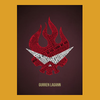 Gurren Lagann Typography Poster Gift T-shirt | Artistshot