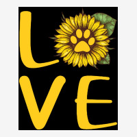 Dog Love Sunflower Poster Love Graphic T-shirt | Artistshot