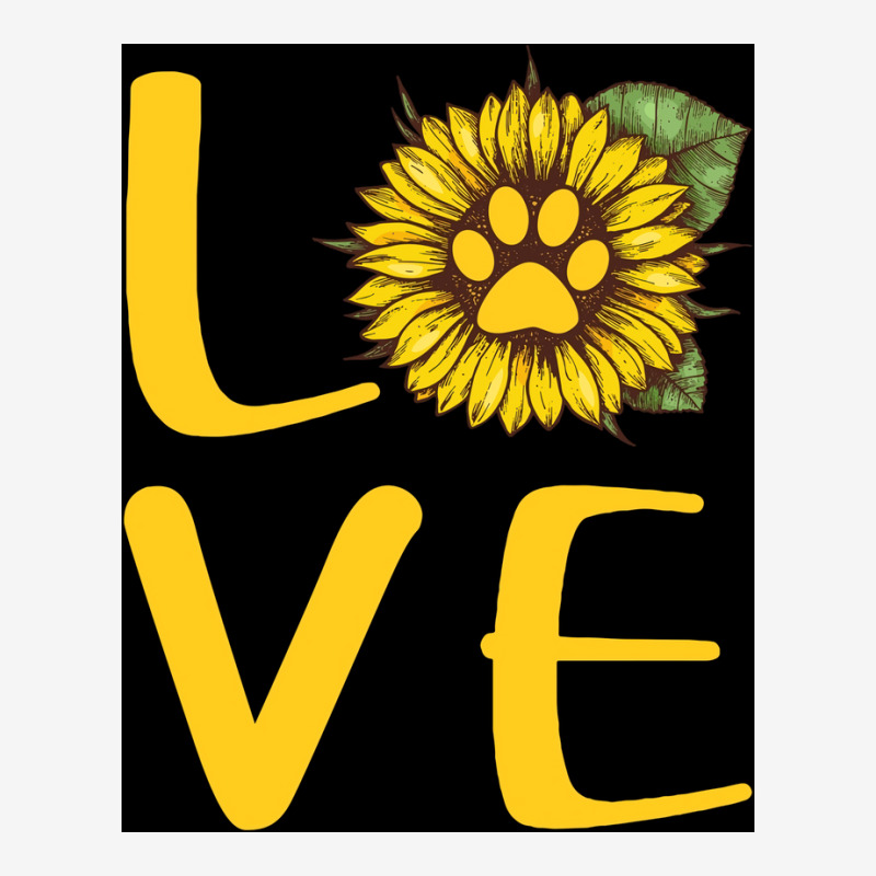 Dog Love Sunflower Poster Love Graphic T-shirt | Artistshot