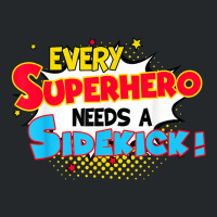 Kids Every Superhero Needs A Sidekick Brother Sister Crewneck Sweatshirt | Artistshot