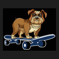 Funny French Bulldog Skateboarding Puppy Gift Poster Retro Classic T-shirt | Artistshot