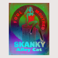 Foulmouthed Skanky Alley Cat By Nuancehoe Poster Girl Pocket T-shirt | Artistshot