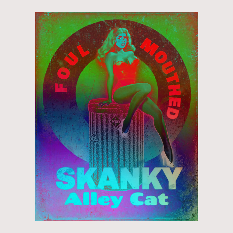 Foulmouthed Skanky Alley Cat By Nuancehoe Poster Girl Pocket T-shirt | Artistshot