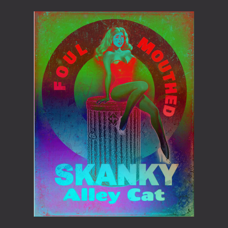 Foulmouthed Skanky Alley Cat By Nuancehoe Poster Girl Vintage Short | Artistshot