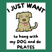 I Just Want To Hang With My Dog And Do Pilates Poster Vintage T-shirt | Artistshot