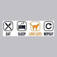 Eat Sleep Love Cats Repeat Cat Girlfriend Cat Mom Funny Cat Poster Gir Pocket T-shirt | Artistshot