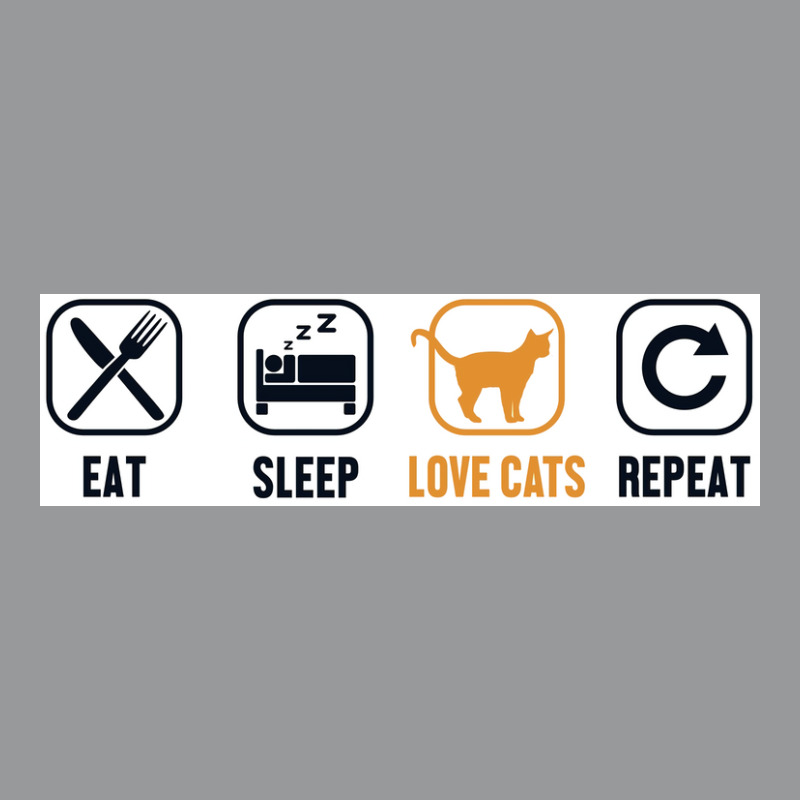 Eat Sleep Love Cats Repeat Cat Girlfriend Cat Mom Funny Cat Poster Gir Unisex Hoodie | Artistshot